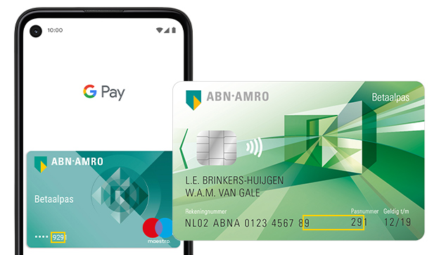 Oude ABN AMRO betaalpas