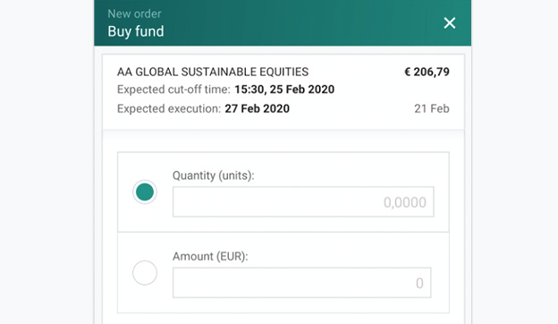 Guided Investing - Placing an order via Mobile Banking